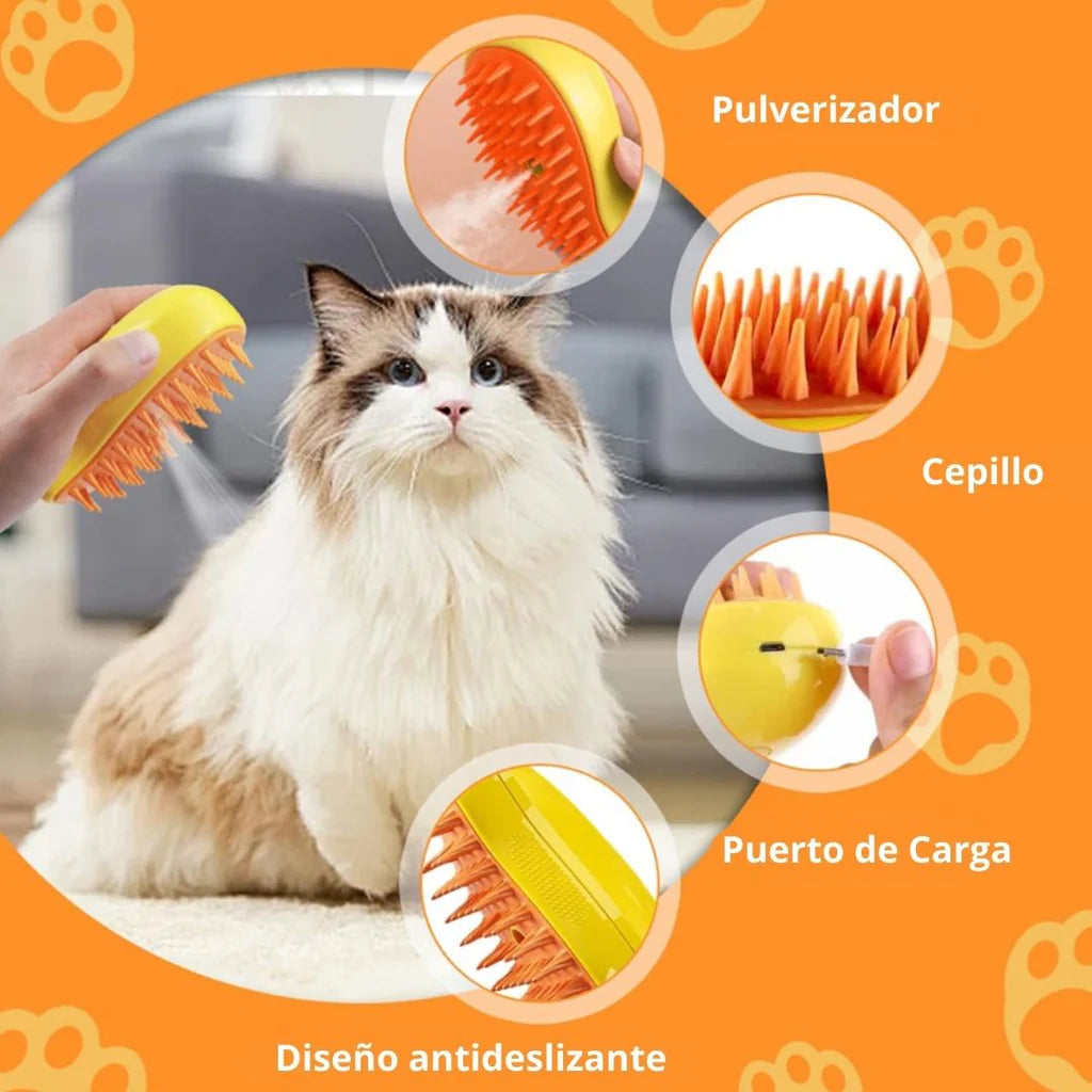 Dulce Girasol- ¡Descubre el Cepillo 2 en 1 para Mascotas con Colgante Quita Pelos! 🐾✨