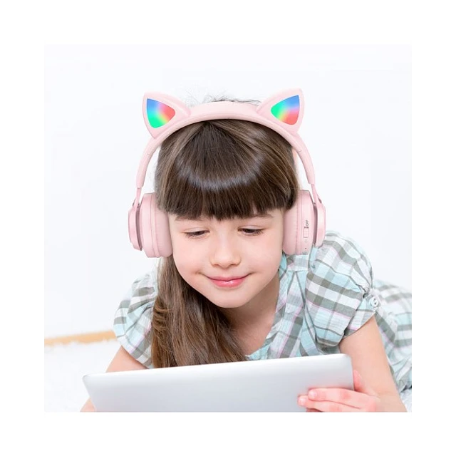 Dulce Girasol- 🎧 ¡Auriculares Bluetooth para Niños Orejas De Gato! 🎧