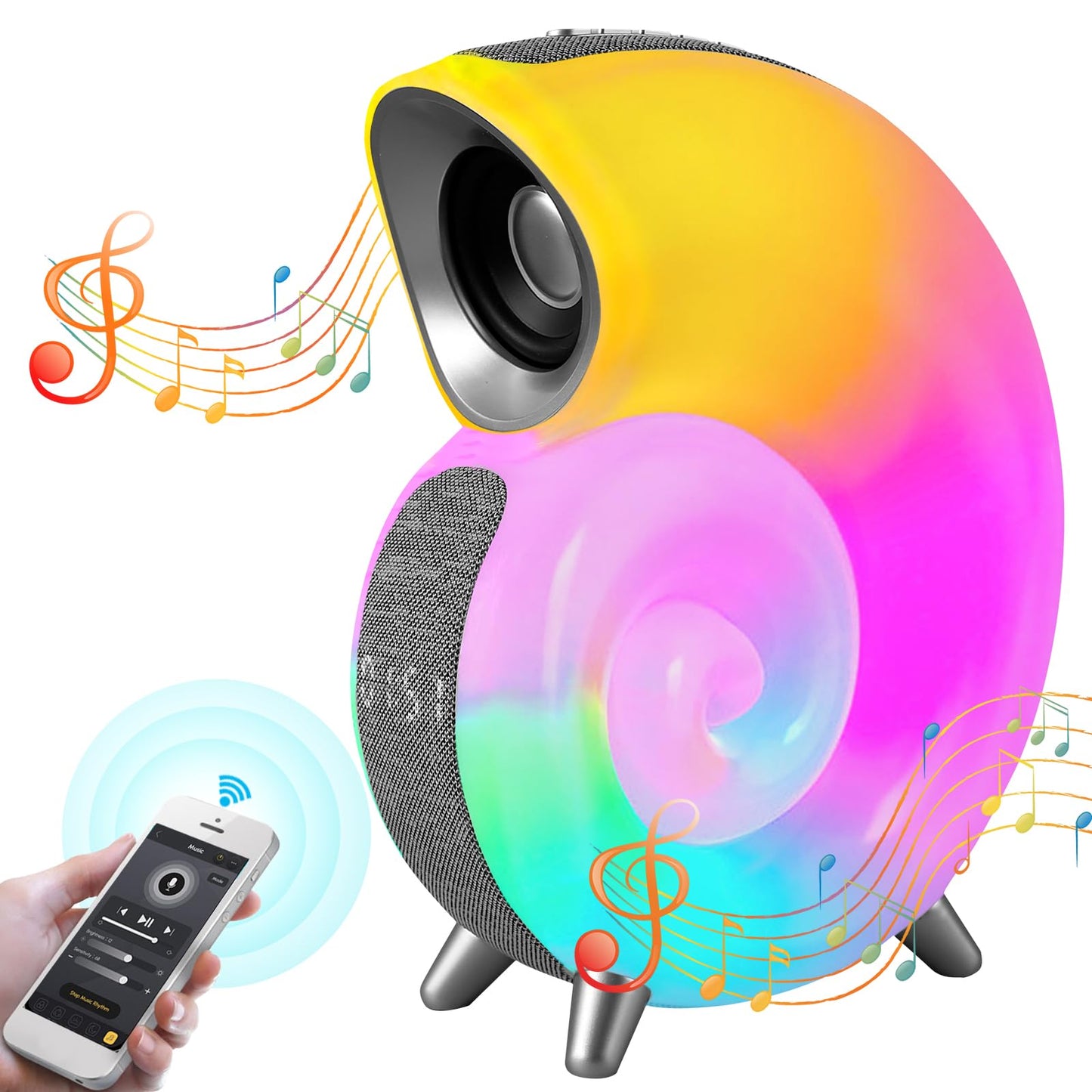 Dulce Girasol- 🌟 Altavoz Bluetooth Caracola Multifuncional 🌟