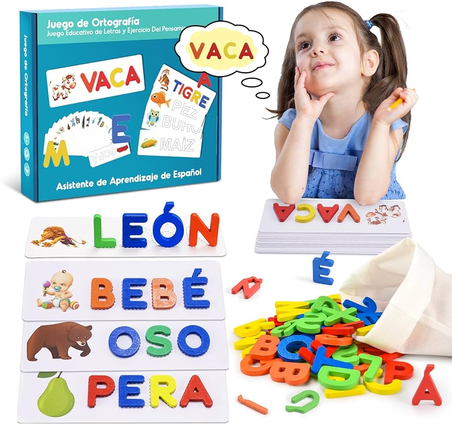 Dulce Girasol- Explora y Crea: Juego De Palabras Juguete Montessori 🎨✨