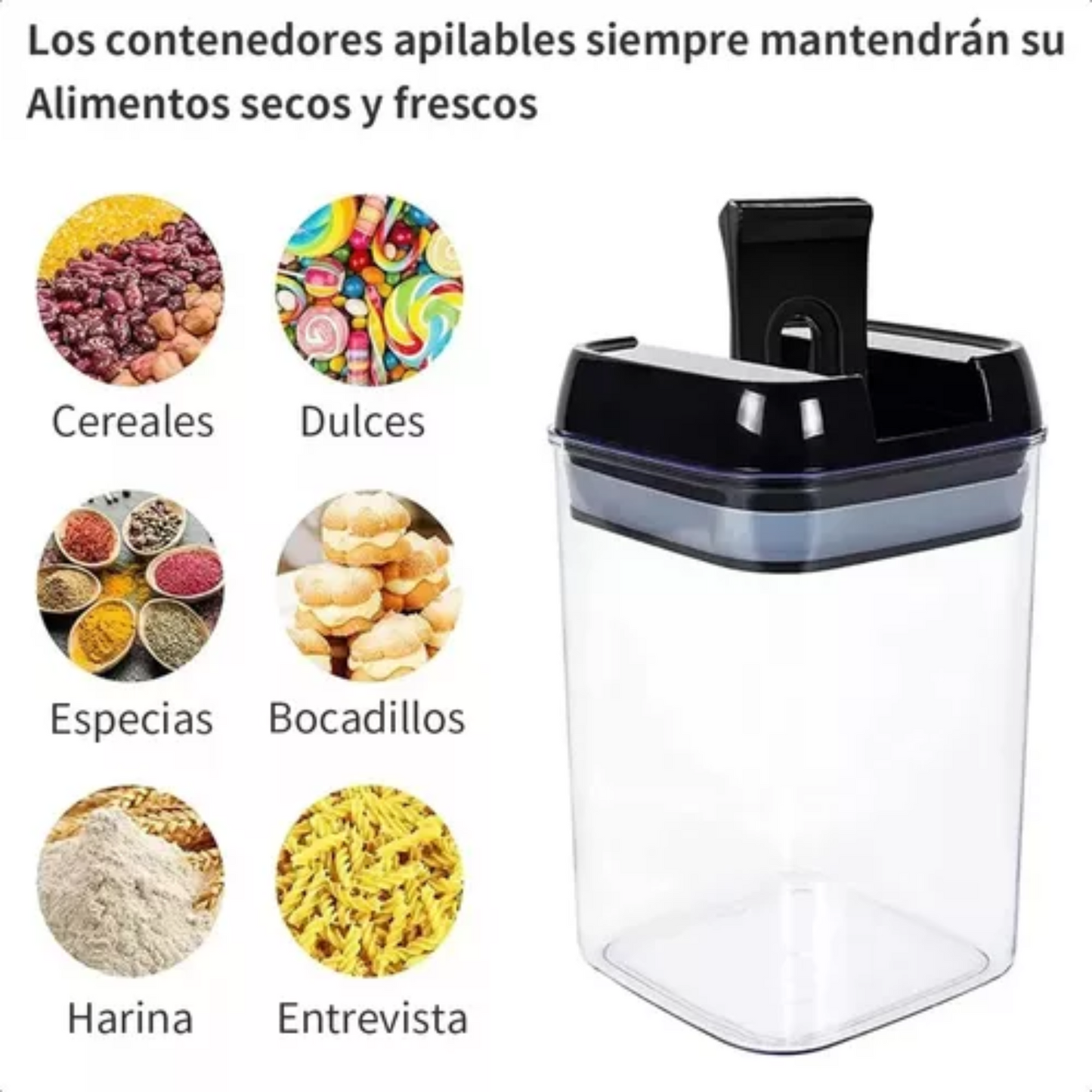 Dulce Girasol- Juego de 7 Contenedores Herméticos para Cocina