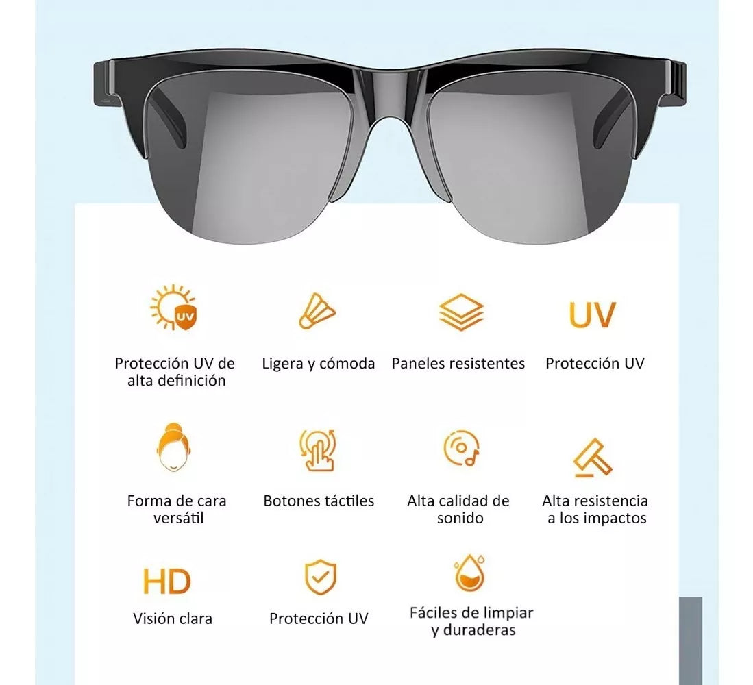 Dulce Girasol- 🕶️🌞 ¡Gafas de Sol Impermeables IPX4 - Vive el Estilo y la Tecnología! 🌞🕶️