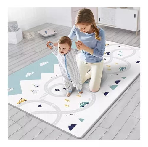 Dulce Girasol- 🌟 ¡Alfombra Antigolpes Plegable Reversible! 🌟