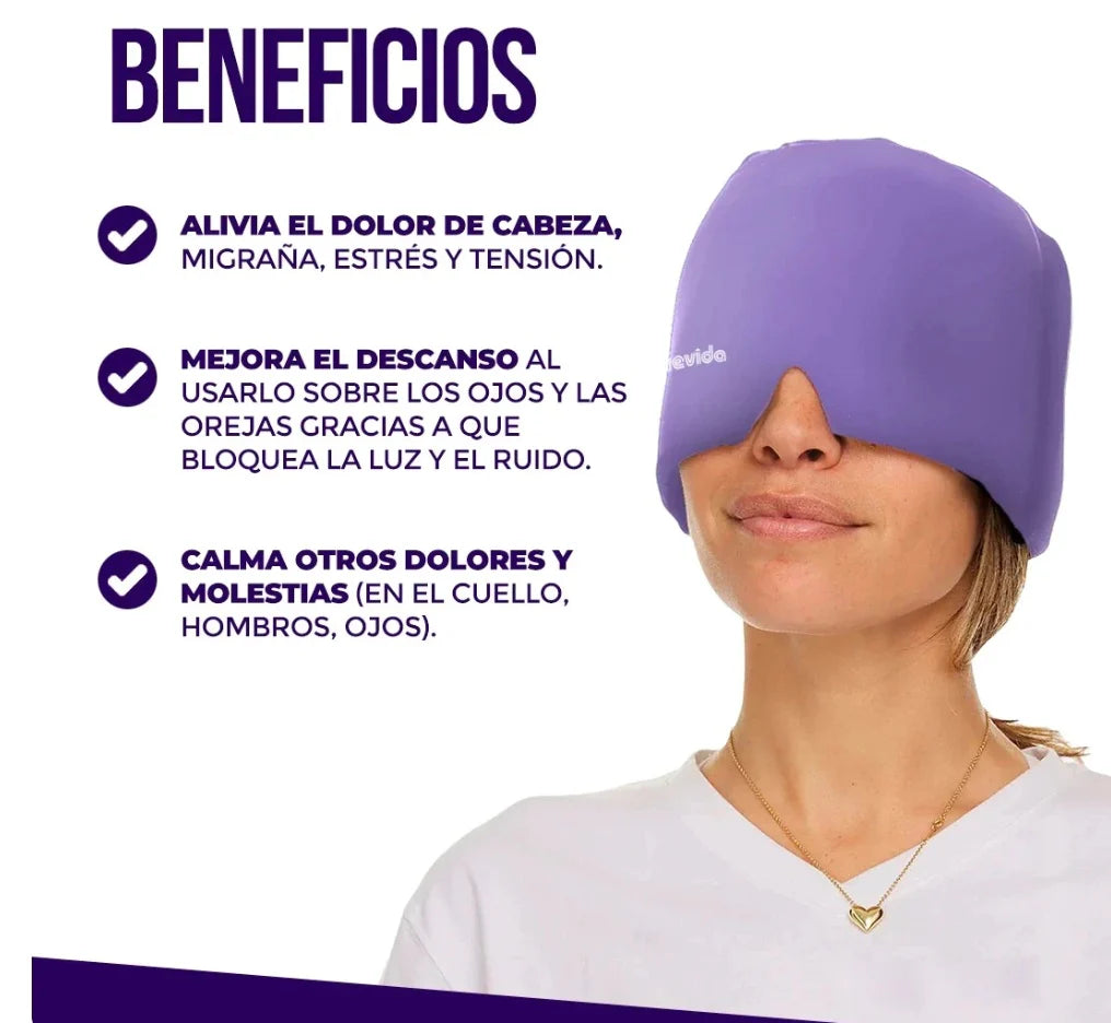 Dulce Girasol-  Gorro antiestrés para migrañas y tensiones