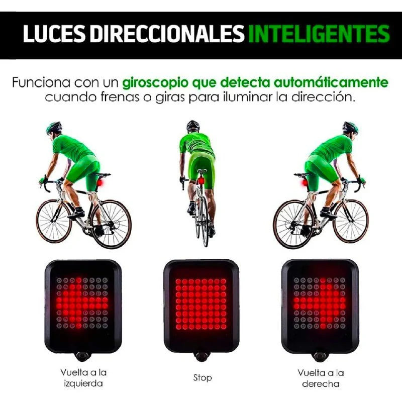 Dulce Girasol- 🚴‍♂️ Luz Trasera de Freno de Dirección Inteligente IAMOK